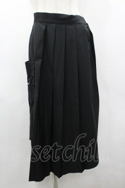 画像1: REZEN / レイヤードカーゴ巻きスカート M 黒 I-26-03-19-094-LO-SK-SA-ZI