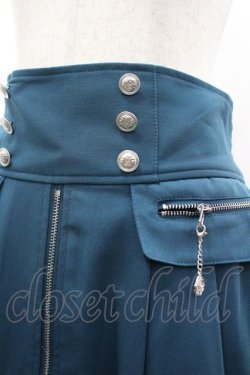 画像3: axes femme / フィッシュテールＸジップスカート  グリーン I-26-03-19-095-AX-SK-SA-ZI