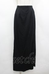 alice auaa / 後ろボタンロングスカート 3 黒 I-26-03-19-097-AA-SK-SA-ZI