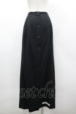 画像2: alice auaa / 後ろボタンロングスカート 3 黒 I-26-03-19-097-AA-SK-SA-ZI