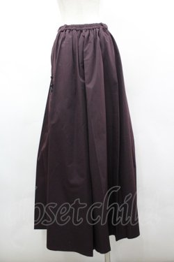 画像2: axes femme POETIQUE / タックデザイン袴パンツ  パープル I-26-03-19-099-AX-PA-SA-ZI