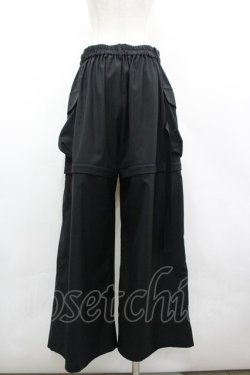 画像2: REZEN / ２ＷＡＹカーゴ袴パンツ M 黒 I-26-03-19-101-LO-PA-SA-ZI