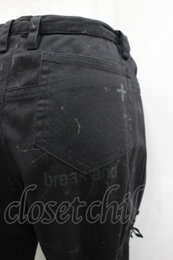 画像3: h.ANARCHY / フロント編み上げZIPパンツ  黒 I-26-03-19-102-HN-PA-SA-ZI