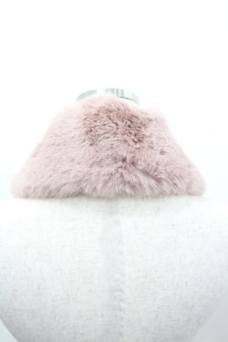 画像2: axes femme / パールツ付きマグネットティペット  ピンク I-26-03-19-105-AX-ZA-SA-ZI