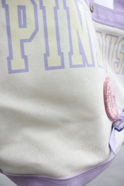 画像4: PINK HOUSE / ロゴ＆Teddyワッペン付きバッグ  オフｘラベンダー I-26-03-19-110-LO-BG-SA-ZI