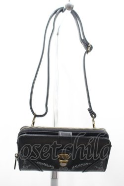 画像1: axes femme / ウォレットミニショルダー  黒 I-26-03-19-111-AX-BG-SA-ZI