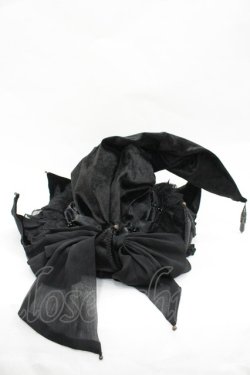 画像1: Hoshibako Works / レディ・ナイトメアボーダーハット  黒 I-26-03-19-112-LO-AC-SA-ZI