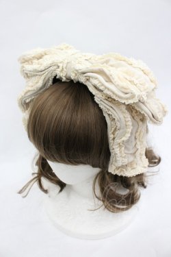 画像3: Hoshibako Works / お人形風シャンティクリームリボンカチューシャ  生成り I-26-03-19-113-LO-AC-SA-ZI