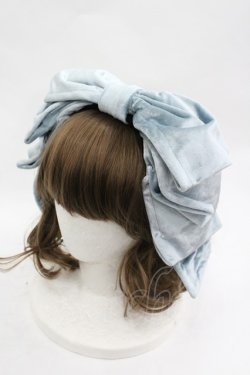 画像3: Hoshibako Works / お人形風ラッピングリボンカチューシャ  サックス I-26-03-19-115-LO-AC-SA-ZI