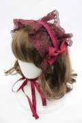 ATELIER PIERROT / レースリボンヘッドドレス  エンジ I-26-03-19-118-EL-AC-SA-ZI