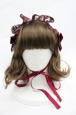 画像2: ATELIER PIERROT / レースリボンヘッドドレス  エンジ I-26-03-19-118-EL-AC-SA-ZI