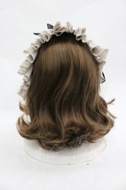 画像3: MARBLE / フリンジリボンフリルヘッドドレス  グレーＸ黒 I-26-03-19-119-GO-AC-SA-ZI