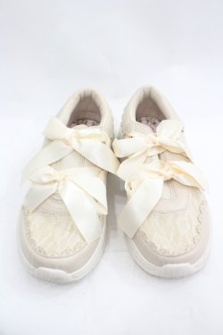 画像1: m petit by misako / レーススニーカー  ベージュ I-26-03-19-124-LO-SH-SA-ZI