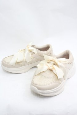 画像3: m petit by misako / レーススニーカー  ベージュ I-26-03-19-124-LO-SH-SA-ZI