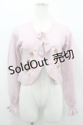 Chalmiere / いちご刺繍ニットボレロ M ピンク I-26-03-19-013-0-TO-SA-ZI
