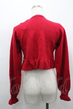 画像3: Chalmiere / いちご刺繍ニットボレロ M 赤 I-26-03-19-014-0-TO-SA-ZI
