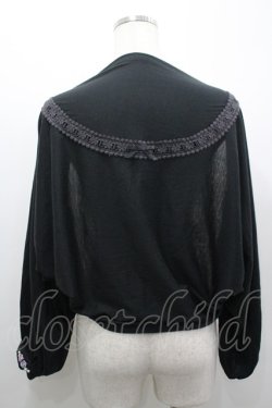 画像3: axes femme / 巻き薔薇パールボレロ  黒 I-26-03-19-015-AX-TO-SA-ZI