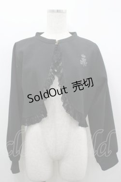 画像1: m petit by misako / MSKバラBフリルボレロ M 黒 I-26-03-19-018-LO-TO-SA-ZI