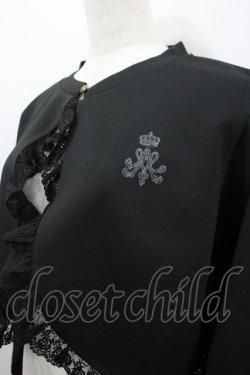 画像2: m petit by misako / MSKバラBフリルボレロ L 黒 I-26-03-19-021-LO-TO-SA-ZI