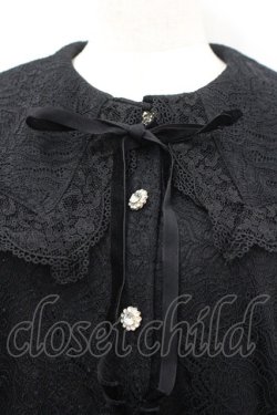 画像2: Ank Rouge / レース長袖ブラウス  黒 I-26-03-19-002-CA-BL-SA-ZI