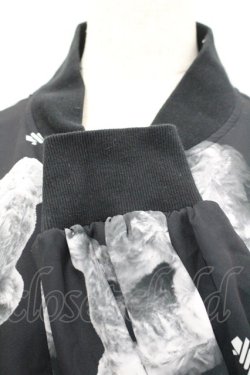 画像2: TRAVAS TOKYO / /Logo bears over size chiffon blouson  黒 I-26-03-19-024-PU-JA-TE-ZI