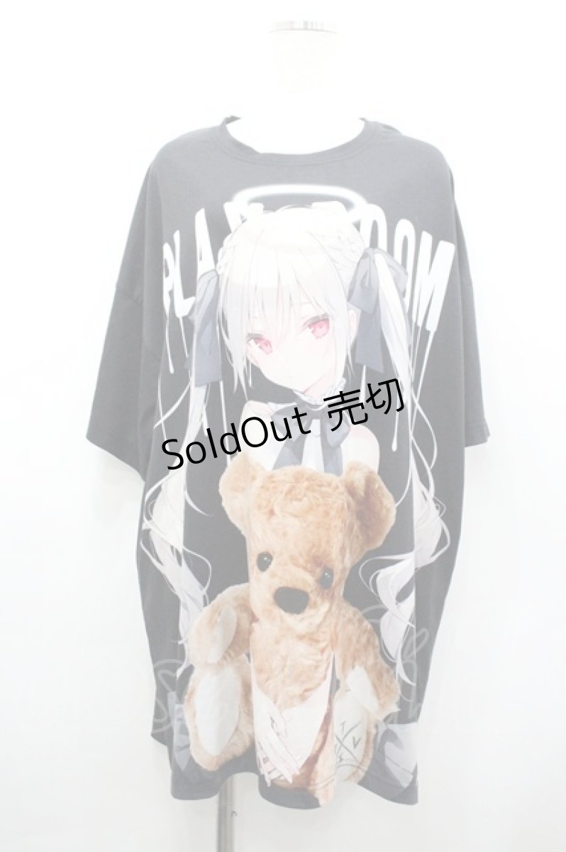 画像1: TRAVAS TOKYO /  rurudoコラボ ビッグシルエットTシャツ  黒 I-26-03-19-025-PU-TS-TE-ZI (1)