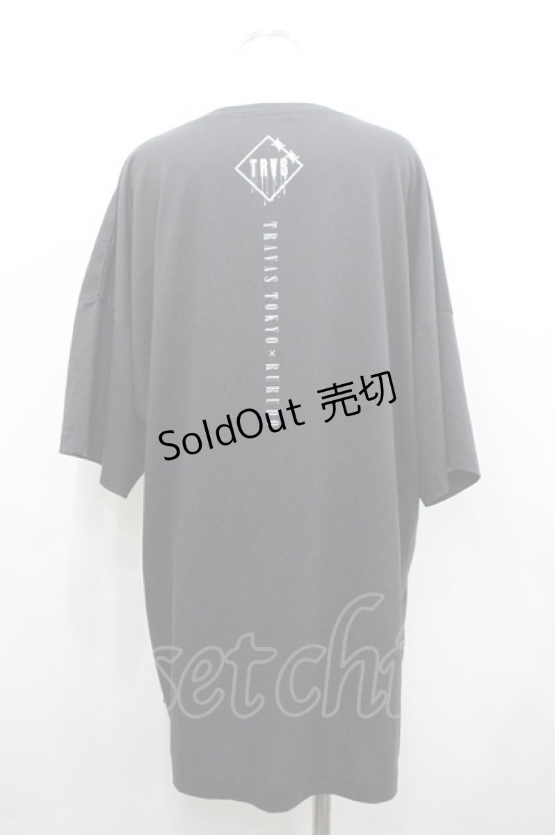 画像3: TRAVAS TOKYO /  rurudoコラボ ビッグシルエットTシャツ  黒 I-26-03-19-025-PU-TS-TE-ZI (3)