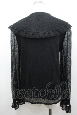 画像3: Ank Rouge / レース長袖ブラウス  黒 I-26-03-19-002-CA-BL-SA-ZI