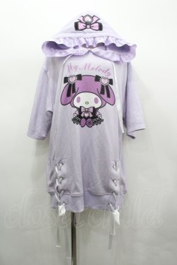 画像1: TRAVAS TOKYO / マイメロディコラボ半袖パーカー  パープル I-26-03-19-026-PU-TO-TE-ZI