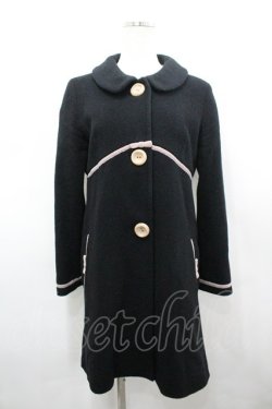 画像1: MILK / シェルブールコート  黒Ｘピンク I-26-03-19-029-ML-CO-SA-ZI