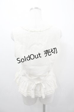 画像3: PINK HOUSE / バージラデニムフリルベスト  生成り I-26-03-23-033-LO-TO-SA-ZI