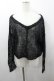 画像1: Katie / PUNKY PUNKY v neck knit  黒 I-26-03-23-037-LO-TO-SA-ZI (1)