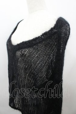 画像2: Katie / PUNKY PUNKY v neck knit  黒 I-26-03-23-037-LO-TO-SA-ZI