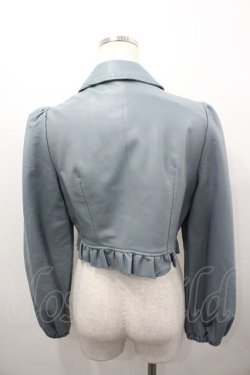画像3: lilLilly / ショートレザージャケット  グレー I-26-03-23-038-LO-JA-SA-ZI