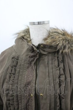 画像2: axes femme / ボアライナー付きモッズコート  カーキ I-26-03-23-040-AX-CO-SA-ZI