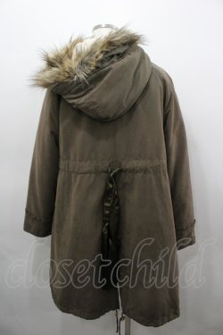 画像3: axes femme / ボアライナー付きモッズコート  カーキ I-26-03-23-040-AX-CO-SA-ZI