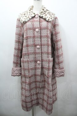 画像1: MILK / ローブコート  ファンシーピンクツイード I-26-03-23-041-ML-CO-TE-ZI