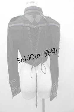 画像3: Ozz oneste / ボタンデザインショートジャケット  黒 I-26-03-23-042-OO-JA-TE-ZI