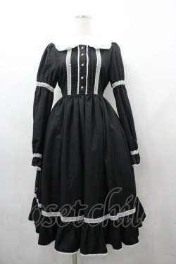 画像1: ALICE and the PIRATES / クラシカルメイドワンピース  黒Ｘ白 I-26-03-23-045-PA-OP-SA-ZI