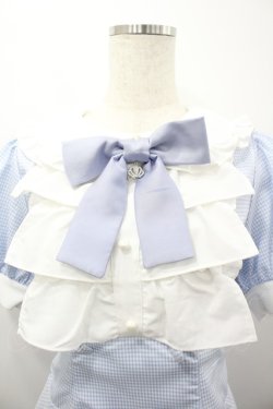 画像2: Ank Rouge / ドーリーギンガムコンビネゾン M サックス×白 I-26-03-23-051-CA-OP-TE-ZI