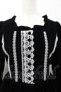 画像2: Chalmiere / ウィンターワンピース  黒Ｘ白 I-26-03-23-053-0-OP-SA-ZI