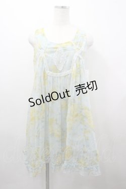 画像1: axes femme / ブーケ柄楊柳チュニック M グリーン I-26-03-23-054-AX-OP-SA-ZI