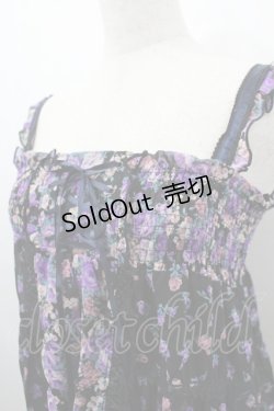 画像2: axes femme / 2WAYワンピース  黒Ｘ紫 I-26-03-23-055-AX-OP-SA-ZI