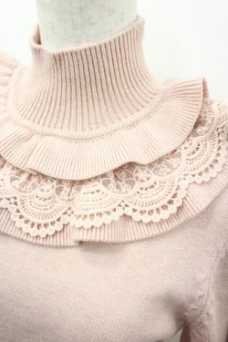 画像2: Hoshibako Works / タートルネックフリルニット  ピンク I-26-03-23-006-LO-TO-SA-ZI