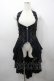 画像1: Ozz oneste / 薔薇刺繍ロングベスト  黒×青 I-26-03-23-059-OO-TO-TE-ZI (1)