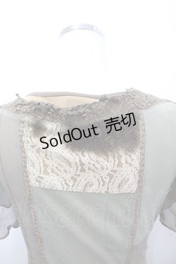 画像4: OZZ ANGELO / チュール袖重ねワンピース  カーキｘブラウン I-26-03-23-060-OO-OP-SA-ZI