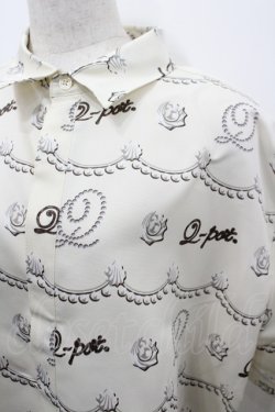 画像2: Q-pot. / パールホイップシャツ ユニセックス 白 I-26-03-23-001-QP-BL-SA-ZI