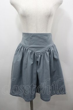 画像1: lilLilly / レザーフレアミニスカート  グレー I-26-03-23-066-LO-SK-SA-ZI