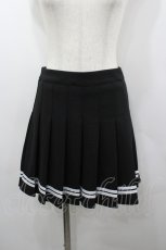 画像1: NieR Clothing / ハイウエストプリーツスカパン  ブラック I-26-03-23-070-PU-SK-SA-ZI (1)