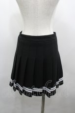 画像3: NieR Clothing / ハイウエストプリーツスカパン  ブラック I-26-03-23-070-PU-SK-SA-ZI (3)